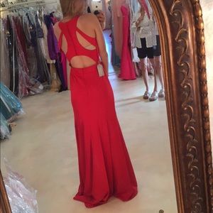 ‘Let’s’ Red Prom Dress/Evening Gown